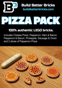 The Brick Show Shop Pizza Pack made using LEGO parts - B3 Customs