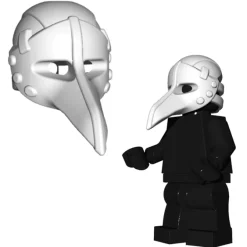 The Brick Show Shop Plague Doctor Mask for LEGO Minifigures (Brick Warriors)