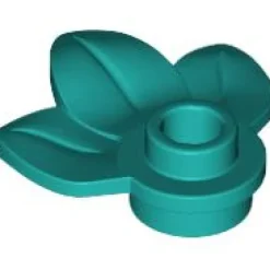 The Brick Show Shop Plant Plate, Round 1 x 1 with 3 Leaves - Official LEGO® Part