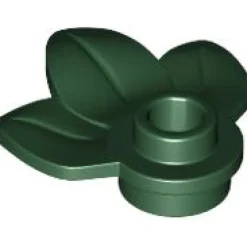 The Brick Show Shop Plant Plate, Round 1 x 1 with 3 Leaves - Official LEGO® Part