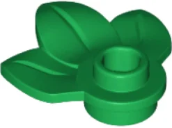 The Brick Show Shop Plant Plate, Round 1 x 1 with 3 Leaves - Official LEGO® Part