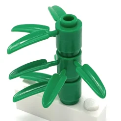 The Brick Show Shop Plant, Round 1 x 1 with 3 Bamboo Leaves (Set of 3) - Official LEGO® Pa