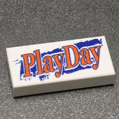 The Brick Show Shop Play Day - Custom Printed 1x2 Tile