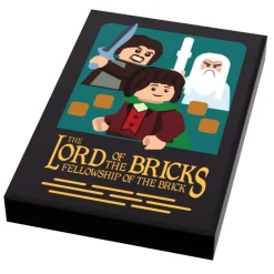 The Brick Show Shop Polar Express Movie Cover (2x3 Tile) - B3 Customs using LEGO bricks