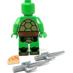 The Brick Show Shop Raph Red Fighter Turtle - Custom Minifig made using LEGO parts
