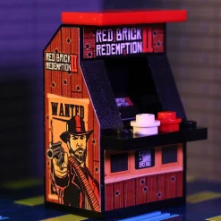 The Brick Show Shop Red Brick Redemption II Minifig Arcade Game made using LEGO parts - B3