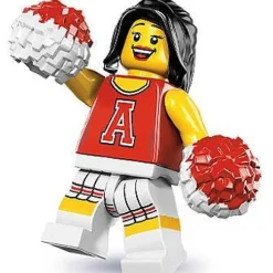 The Brick Show Shop Red Cheerleader - LEGO Series 8 Collectible Minifigure (2012)