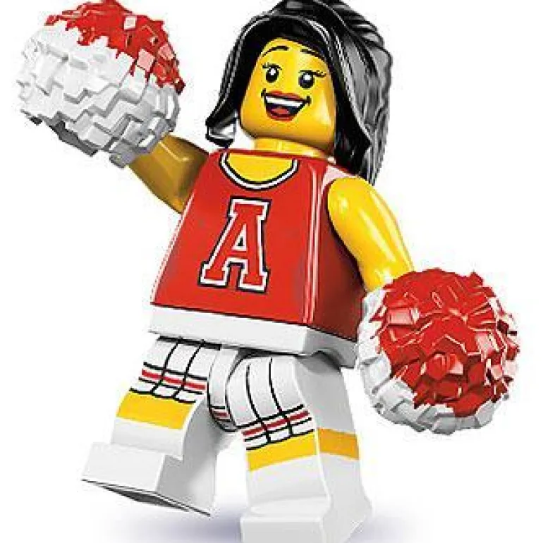 The Brick Show Shop Red Cheerleader - LEGO Series 8 Collectible Minifigure (2012)
