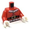 The Brick Show Shop Red Santa Clause Torso w/ White Hands - Official LEGO® Part
