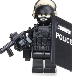 The Brick Show Shop Riot Control Swat Police Officer - Custom LEGO Military Minifig
