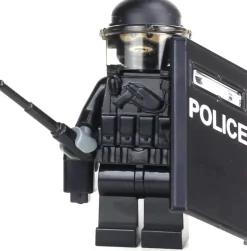 The Brick Show Shop Riot Control Swat Police Officer - Custom LEGO Military Minifig