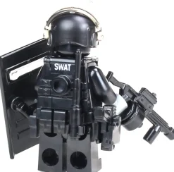 The Brick Show Shop Riot Control Swat Police Officer - Custom LEGO Military Minifig