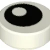 The Brick Show Shop Round 1 x 1 Tile with Black Eye with Pupil Pattern - Official LEGO® Pa