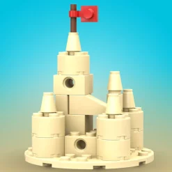 The Brick Show Shop Sand Castle (Summer Fun!) - Custom Building Set