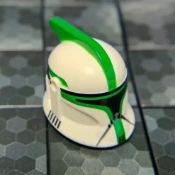 The Brick Show Shop Sergeant Clone Trooper Helmet (Phase 1, Green) - Clone Army Customs