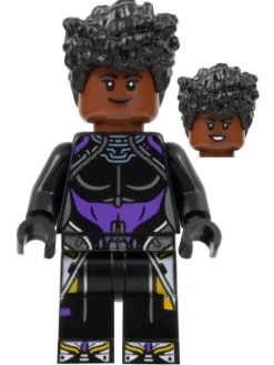 The Brick Show Shop Shuri (Black & Purple Top, Wakanda Forever) - Official LEGO Marvel Min