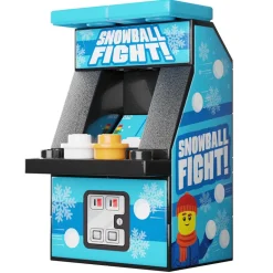 The Brick Show Shop Snowball Fight Arcade Machine made using LEGO parts - B3 Customs
