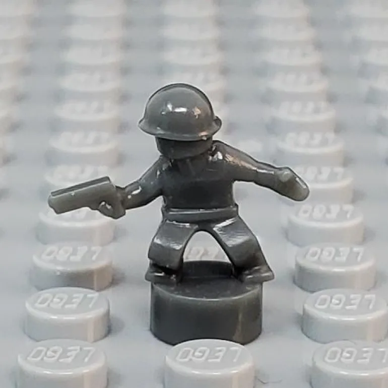 The Brick Show Shop Soldier with Pistol - Nano Military Soldier for LEGO
