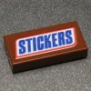 The Brick Show Shop Stickers - Custom Printed 1x2 Tile