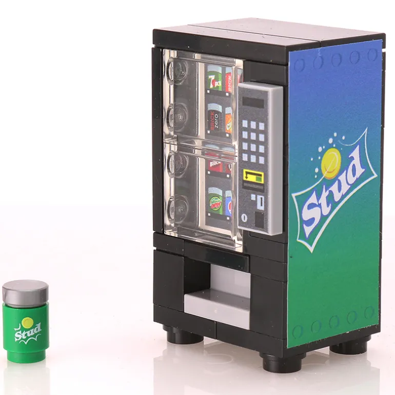 The Brick Show Shop Stud - B3 Customs Soda Vending Machine made using LEGO parts