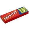 The Brick Show Shop 100 Stud Candy (King Size) - B3 Customs® Printed 1x3 Tile on LEGO elements