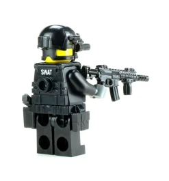 The Brick Show Shop SWAT Police Officer Assaulter - Custom Military Minifigure made w/ LEG