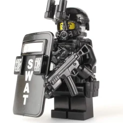 The Brick Show Shop SWAT Police Officer Pointman - Custom LEGO Military Minifigure