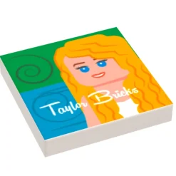 The Brick Show Shop Taylor Bricks 2006 Music Album Cover (6x6 Tile) - B3 Customs