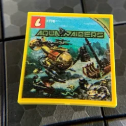 The Brick Show Shop The Shipwreck Aqua Raiders Set 7776 - Custom Printed 2x2 Tile