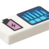 The Brick Show Shop Tile 1 x 2 with Battery Charger and Bar Graph Pattern - Official LEGO®