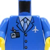 The Brick Show Shop Torso Airplane Crew Male - Official LEGO® Part