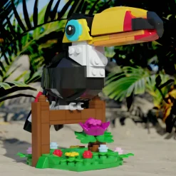 The Brick Show Shop Toucan - Custom Building Set using LEGO parts