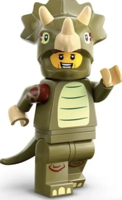 The Brick Show Shop Triceratops Costume Fan - LEGO Collectible Minifigure 71045 (Series 25