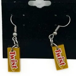 The Brick Show Shop Twist Candy Earrings made from LEGO Bricks - B3 Customs