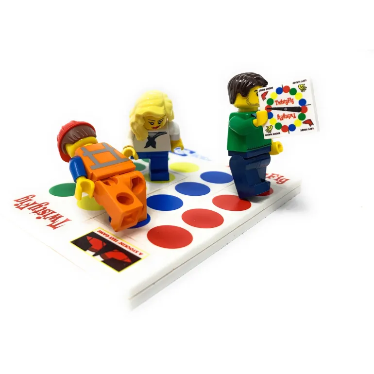 The Brick Show Shop TwistyFig Minifig Board Game Building Set made using LEGO parts
