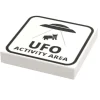 The Brick Show Shop UFO Activity Area Sign (2x2 Tile, Minifig Scale) made using LEGO part