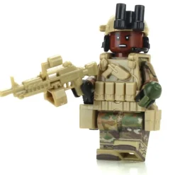 The Brick Show Shop US Army African American Gunner OCP - Custom LEGO Military Minifigure