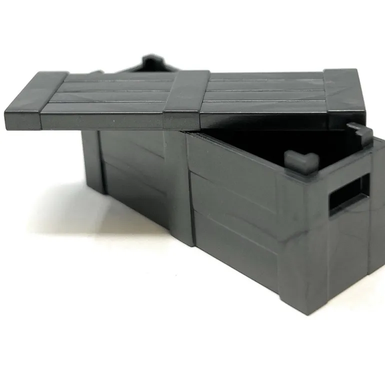 The Brick Show Shop Weapon Crate w/ Lid for LEGO Minifigures - LEGO Compatible