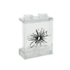 The Brick Show Shop Window with Large Cracked Hole #1 - Custom Printed LEGO 1x2x2 Panel, B