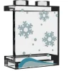 The Brick Show Shop Window with Snow, Snowflakes - Custom Printed LEGO 1x2x2 Panel, B3 Cus