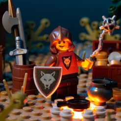 The Brick Show Shop Wolfpack Bandit (Flail) - Custom Castle Minifigure