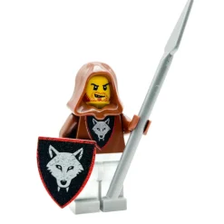 The Brick Show Shop Wolfpack Bandit (Spear) - Custom Castle Minifigure