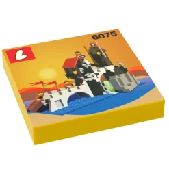 The Brick Show Shop Wolfpack Tower Set 6075 Custom Printed 2x2 Tile made using LEGO part