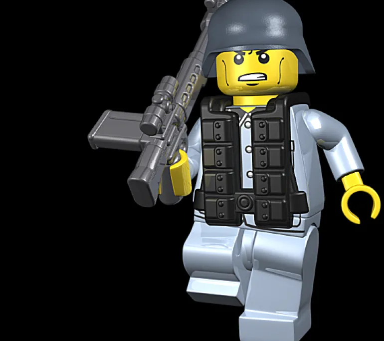 The Brick Show Shop WW2 German Paratrooper Vest for LEGO Minifigures - BrickArms