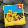 The Brick Show Shop Yellow Castle Set 375 - Custom Printed 2x2 Tile
